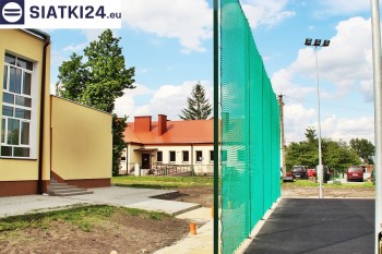 Siatki Ruda Śląska - Zielone siatki ze sznurka na ogrodzeniu boiska orlika dla terenów Rudy Śląskiej